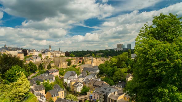 Beautiful Clouds over Luxembourg City