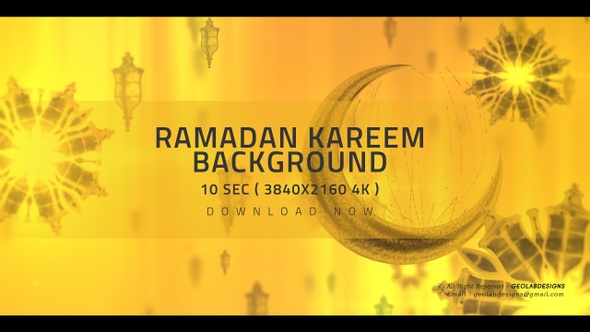 Ramadan Kareem and Eid Saeed 4K Background