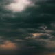 Dark heavy clouds in the sunset sky. - VideoHive Item for Sale