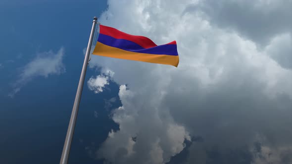 Armenia Flag Waving  - 4K