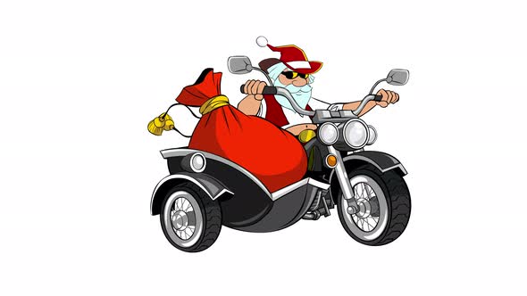 Santa Claus Motorcycle With Out Smoke alt
