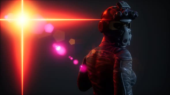 Cyberpunk Young Woman, Futuristic Style alt