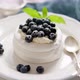 Delicious Mini Pavlova Meringue Nest with Blueberry and Mint Leaves - VideoHive Item for Sale