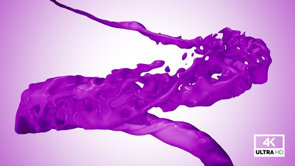 Circle Purple Paint Splash V1