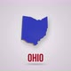 Line Animated Map Showing the State of Ohio of the United State of America - VideoHive Item for Sale