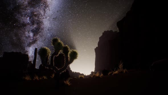 The Milky Way Above the Utah Desert USA alt