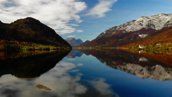 Beautiful view on the Mountains Drone Video