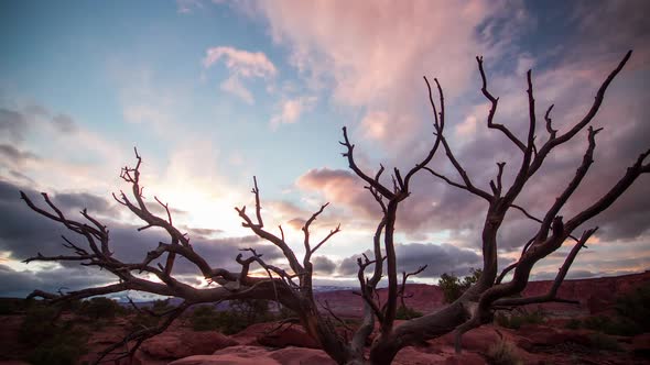 Time lapse in Capitol Reef at Sunset