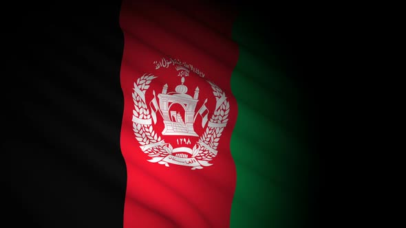 Afghanistan Flag Blowing in Wind alt