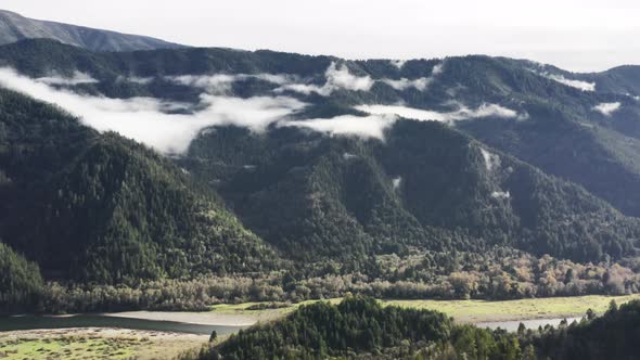 Beautiful Scenery of Untouched Rural Nature As Seen From Above