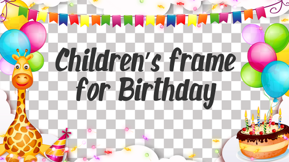 Children's Frame For Birthday