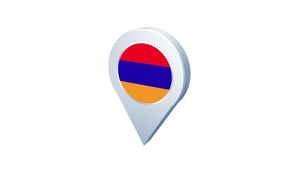 Armenia Flag Pin Icon