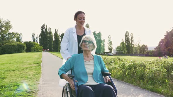 Grandmother and granddaughter spending time together