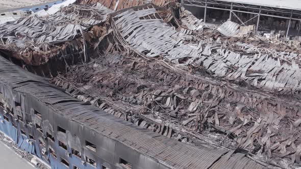 Bucha Ukraine  Warehouse Destroyed By War