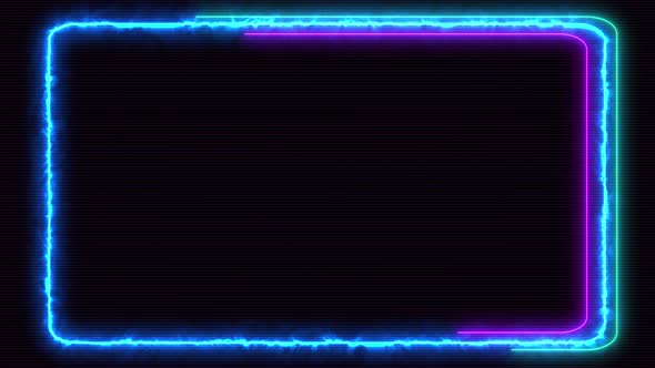 Abstract Frame Neon