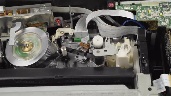 Tape Drive Mechanism Of The Vcr, Front View