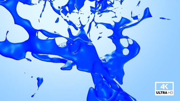 Blue Paint Splash