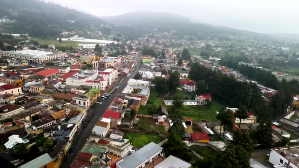Aerial view of El oro town in Mexico