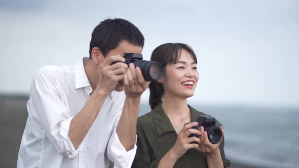 couple taking pictures