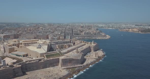 ancient capital city of Valletta in Malta