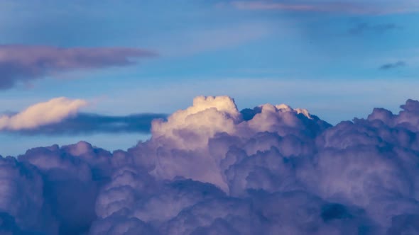 4K Timelapse Big Clouds at Sunset, Parma – Italy