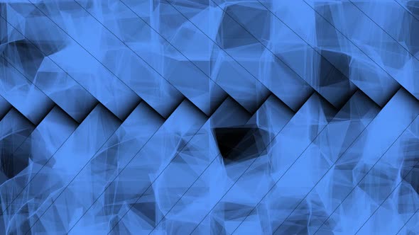 Blue abstract background with moving