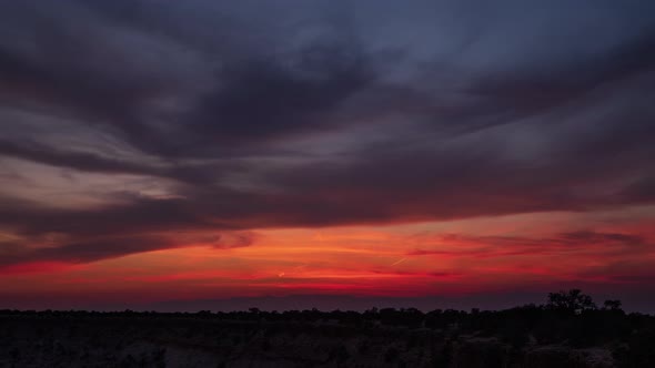 Colorful Sunset Clouds Time Lapse