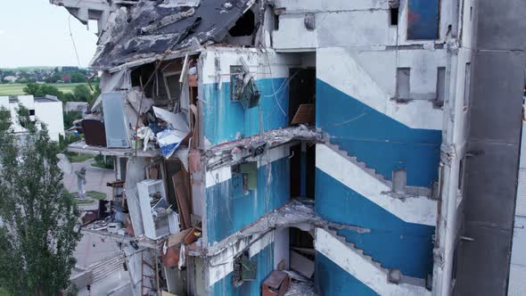 War in Ukraine  Destroyed Building in Borodyanka