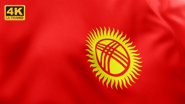 Kyrgyzstan Flag - 4K