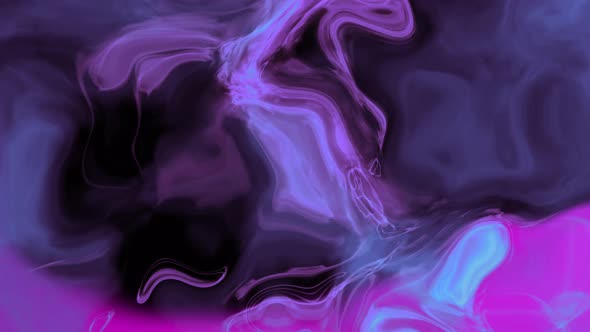 Black, Cyan, Pink Smoke Liquid Animated Background