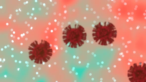 Coronavirus cells video.