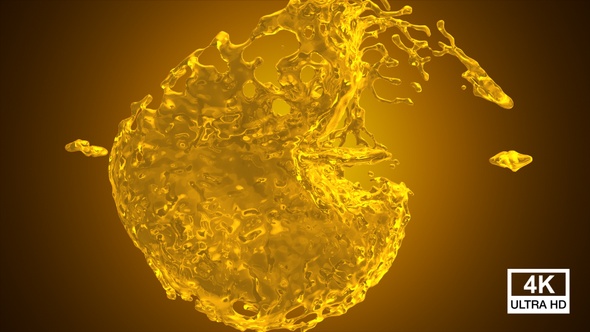 Oil Collision Splash 4K alt
