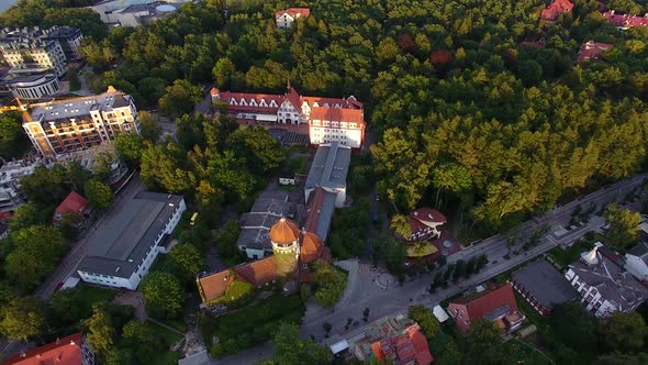 Aerial view of Svetlogorsk resort town, Russia