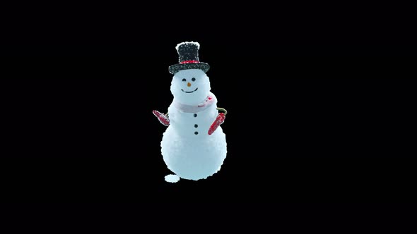66 Snowman Dancing 4K