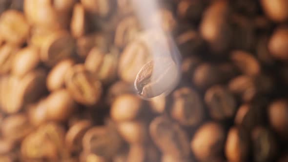 Coffee Beans Close Up.