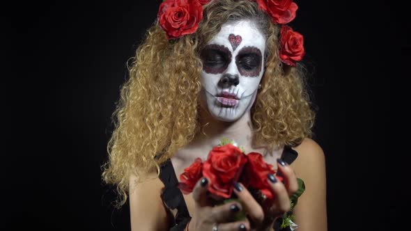 halloween make up sugar skull