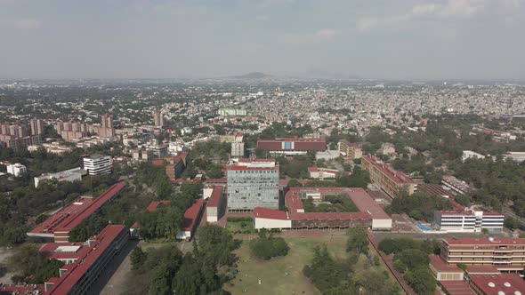 Aerial view of CU UNAM