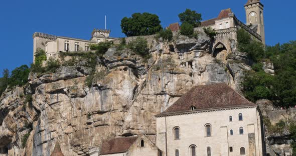 the medieval city Rocamadour, Lot department, Occitanie, France