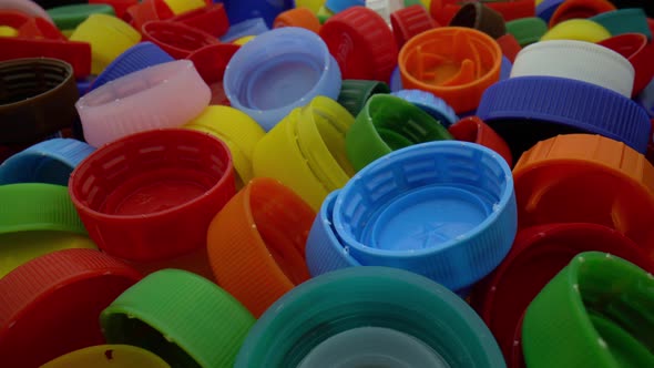 Closeup Shot of Plastic Caps