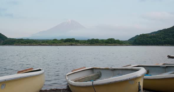 Shojiko in yamanashi of Japan