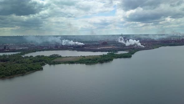 Aerial View of Metallurgical Plant