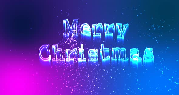 Illustration of christmas greeting with merry christmas message 4k