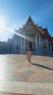 Wat Benchamabophit Temple in Bangkok Thailand The Marble Temple in Bangkok