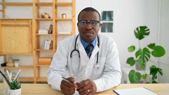 Doctor Consult Patient at Distant Appointment