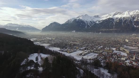 Aerial view of Innsbruck