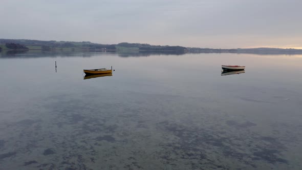 Rowboats Floating Denmark