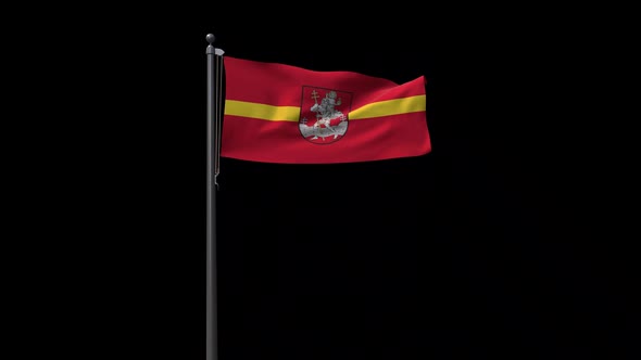 Vilnius City Flag 2K With Alpha