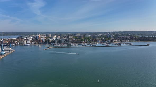 Poole Yacht Marina and Quay on the South Coast of England