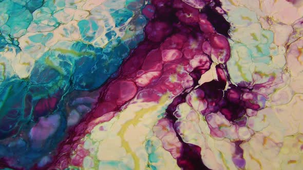 Abstract Bubbling Arty Pattern Liquid Paint Texture 18 alt