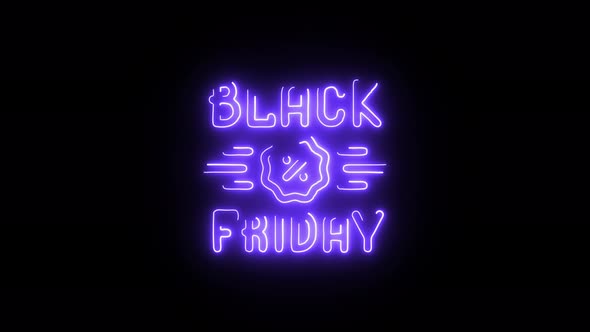 Black Friday animation. Sales and discounts. text Black Friday banner 4K video.